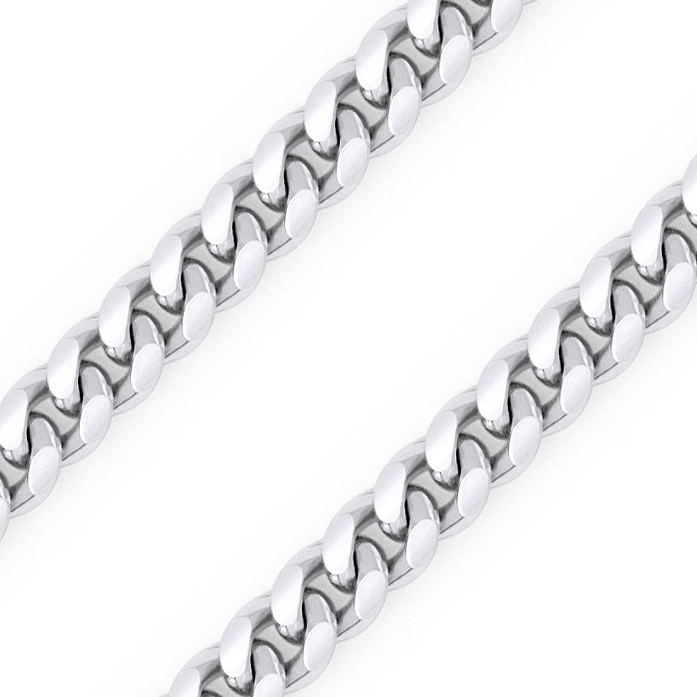 Sterling Silver 925 Cuban Chain 1.9 mm Miami Cuban Chain Link Necklace Z20